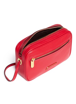 Detail View - Click To Enlarge - MARC BY MARC JACOBS - 'Sally' zip pocket leather crossbody bag