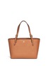 Main View - Click To Enlarge - TORY BURCH - 'York' small buckle saffiano leather tote