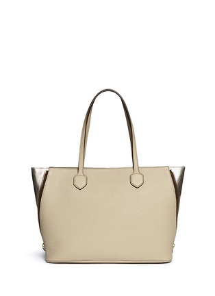 Back View - Click To Enlarge - TORY BURCH - 'Robinson' side zip pebbled leather tote