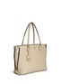 Front View - Click To Enlarge - TORY BURCH - 'Robinson' side zip pebbled leather tote