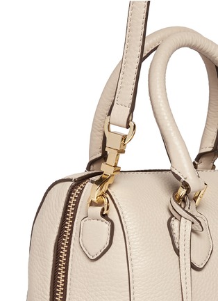 Detail View - Click To Enlarge - TORY BURCH - 'Robinson' mini middy pebbled leather satchel