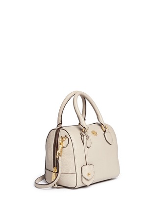 Front View - Click To Enlarge - TORY BURCH - 'Robinson' mini middy pebbled leather satchel