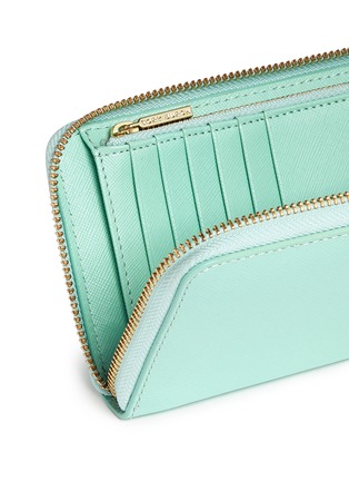 Detail View - Click To Enlarge - TORY BURCH - 'Robinson' mini zip continental wallet