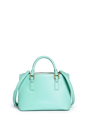 Back View - Click To Enlarge - TORY BURCH - 'Robinson' micro double zip saffiano leather tote