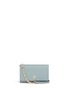 Main View - Click To Enlarge - TORY BURCH - 'Robinson' saffiano leather chain wallet