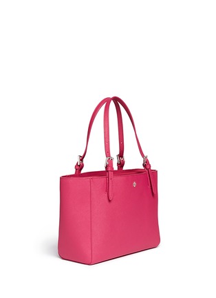 Front View - Click To Enlarge - TORY BURCH - 'York' small buckle saffiano leather tote