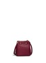 Back View - Click To Enlarge - TORY BURCH - 'Thea' mini crossbody leather bucket bag