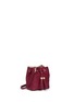 Front View - Click To Enlarge - TORY BURCH - 'Thea' mini crossbody leather bucket bag