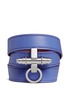 Main View - Click To Enlarge - GIVENCHY - 'Obsedia' triple wrap leather bracelet