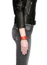 Figure View - Click To Enlarge - GIVENCHY - Shark tooth double wrap leather bracelet