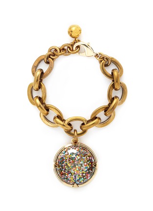 Main View - Click To Enlarge - LULU FROST - 'Audrey' glitter dome charm bracelet