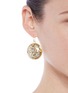 Figure View - Click To Enlarge - LULU FROST - 'Audrey' glitter dome drop earrings