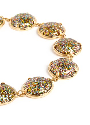 Detail View - Click To Enlarge - LULU FROST - 'Audrey' glitter dome station necklace