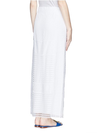 Back View - Click To Enlarge - TORY BURCH - Crescent guipure lace maxi skirt