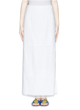 Main View - Click To Enlarge - TORY BURCH - Crescent guipure lace maxi skirt