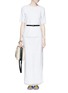 Figure View - Click To Enlarge - TORY BURCH - Crescent guipure lace maxi skirt