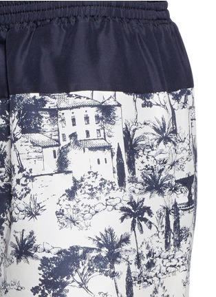 Detail View - Click To Enlarge - TORY BURCH - 'Patricia' scenery print silk pants