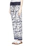 Front View - Click To Enlarge - TORY BURCH - 'Patricia' scenery print silk pants