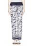 Main View - Click To Enlarge - TORY BURCH - 'Patricia' scenery print silk pants