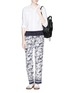 Figure View - Click To Enlarge - TORY BURCH - 'Patricia' scenery print silk pants