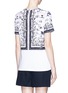 Back View - Click To Enlarge - TORY BURCH - 'Connie' botanical print Pima cotton T-shirt