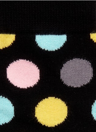 Detail View - Click To Enlarge - HAPPY SOCKS - Dot print cotton-blend socks