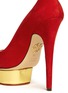 Detail View - Click To Enlarge - CHARLOTTE OLYMPIA - Cindy suede platform pumps