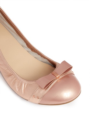 Detail View - Click To Enlarge - COLE HAAN - Air Monica metallic ballet flats