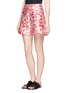Front View - Click To Enlarge - STELLA MCCARTNEY - Daisy jacquard shorts