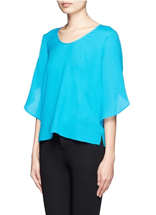 Front View - Click To Enlarge - DIANE VON FURSTENBERG - Tulip sleeve silk top