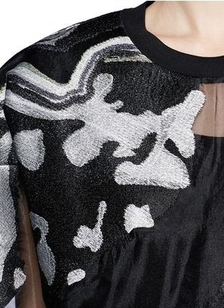 Detail View - Click To Enlarge - 3.1 PHILLIP LIM - Geode embroidery sheer sweatshirt