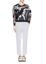 Figure View - Click To Enlarge - 3.1 PHILLIP LIM - Geode embroidery sheer sweatshirt