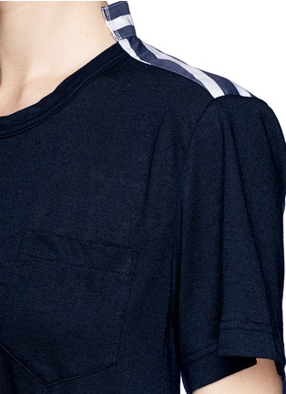 Detail View - Click To Enlarge - SACAI - Stripe back T-shirt dress
