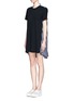 Front View - Click To Enlarge - SACAI - Stripe back T-shirt dress