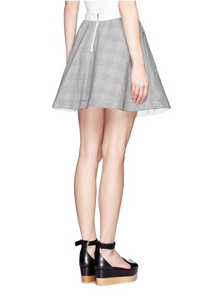 Back View - Click To Enlarge - SACAI - Plaid flare skirt