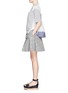 Figure View - Click To Enlarge - SACAI - Plaid flare skirt