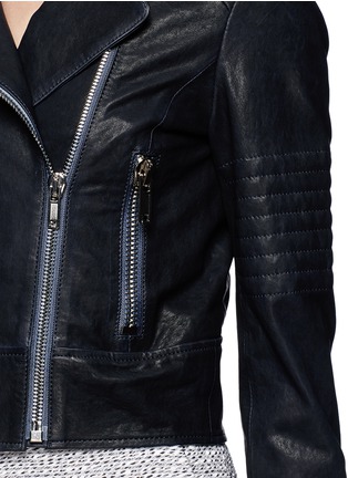 Detail View - Click To Enlarge -  - Dyed leather jacket