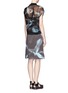 Back View - Click To Enlarge - 3.1 PHILLIP LIM - Bonded chiffon overlay landscape print dress