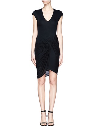 Main View - Click To Enlarge - HELMUT LANG - Twist front jersey dress