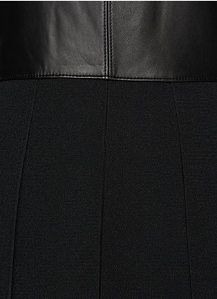 Detail View - Click To Enlarge - RAG & BONE - Paige leather front bodice dress