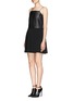 Figure View - Click To Enlarge - RAG & BONE - Paige leather front bodice dress