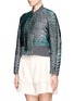 Front View - Click To Enlarge - STELLA MCCARTNEY - Croc jacquard bomber jacket