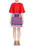 Detail View - Click To Enlarge - ALEXANDER MCQUEEN - Check knit flare skirt
