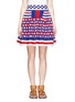 Main View - Click To Enlarge - ALEXANDER MCQUEEN - Check knit flare skirt