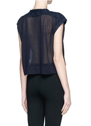 Back View - Click To Enlarge - STELLA MCCARTNEY - Floral lace top