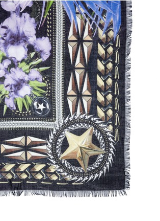 Detail View - Click To Enlarge - GIVENCHY - Printed cashmere-modal scarf