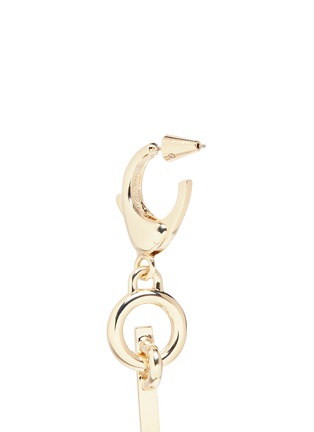 Detail View - Click To Enlarge - EDDIE BORGO - 'O-Ring' bar drop 12k gold plated earrings