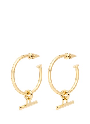 Main View - Click To Enlarge - EDDIE BORGO - Toggle bar drop 12k gold plated earrings