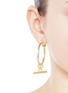 Figure View - Click To Enlarge - EDDIE BORGO - Toggle bar drop 12k gold plated earrings