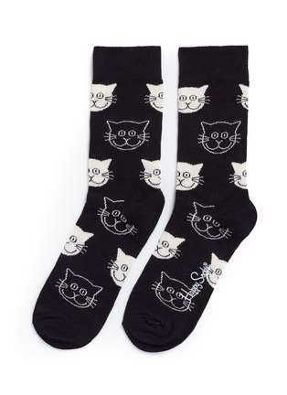 Main View - Click To Enlarge - HAPPY SOCKS - Cat socks